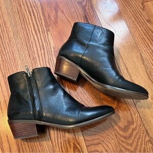 J Crew Italian Leather Ankle Boots